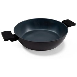 BE Living Niska posuda za kuhanje s poklopcem Delight Black 28 cm Cene