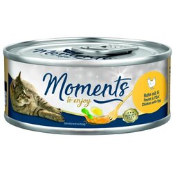 Moments Cat Adult piščanec in jajca 70 g konzerva Cene