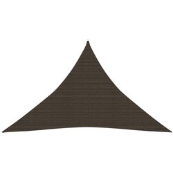 vidaXL Senčno jadro 160 g/m² rjavo 3,5x3,5x4,9 m HDPE, (20609384) Cene
