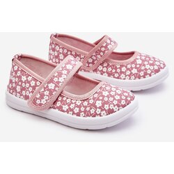 Kesi Children's ballerinas with Velcro in pink Selah print Cene
