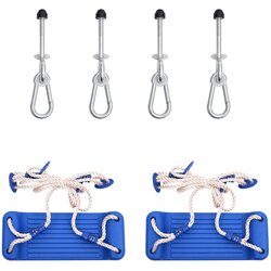 vidaXL sjedala za ljuljačke 2 kom s kamenjem za penjanje plava PE Cijene