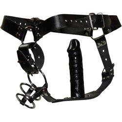 SvetUžitka Leather mens thong anal - L/XL Cene