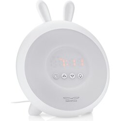 Rabbit And Friends nočna lučka in ura z budilko Lovely Wake up USB-C polnjenje white Cene