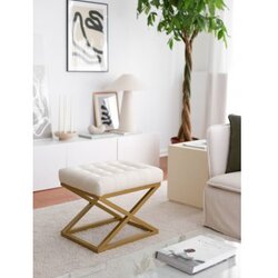 Atelier Del Sofa tabure altin capraz cream Cene