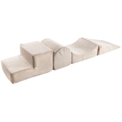 MeowBaby Bež otroško igrišče iz pene 4 ks višina 30 cm 45x193 cm – Cene