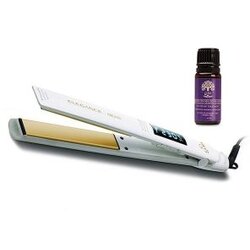 Pegla za kosu Gama Iron Elegance + Argan & Macadamia Oil – Bijela Cene