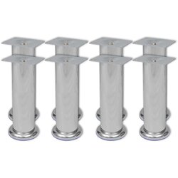  Okrugle noge za kauč 8 kom kromirane 180 mm Cijene