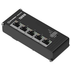 Teltonika NETWORKS TSF010 Flat Ethernet Switch Unmanaged Fast Ethernet (10 /100) DIN rail Black Cene