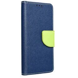 FANCY Ovitek Fancy Book za MOTOROLA MOTO G14 mornarsko moder / limeta Cene