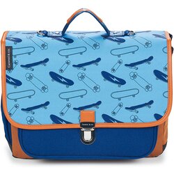 CARAMEL & CIE Šolska torba CARTABLE 38 CM BLUE SKATES Modra Cene