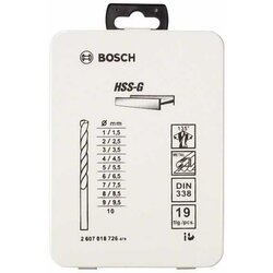 Bosch 19-delni HSS-G Kovcek za kovine za Cene