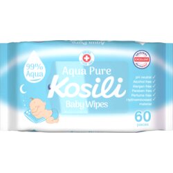 Kosili vlažne maramice aqua pure 60kom Cene