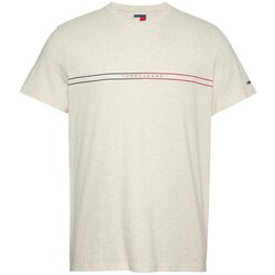 Tommy Jeans Majica svijetlobež / crvena / crna Cene