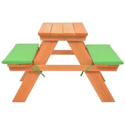 vidaXL dječji stol za piknik s klupama od masivne jelovine 89x79x50 cm Cijene