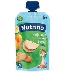 Nutrino pouch jabuka, kruška,banana i keks 100g Cijene