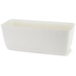Prosperplast žardinjera Ratan - bela S449 / 30 cm Cene