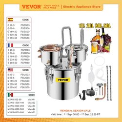 SucceBuy Destilator alkohola iz nerjavecega jekla, kapaciteta od 12L do 50L, sistem hitrega hlajenja, (5000166281) Cene