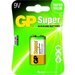 Gp Alkalna baterija SUPER, 9 V Cene