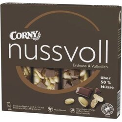 Corny Ploščice z arašidi in mlečno čokolado Cene
