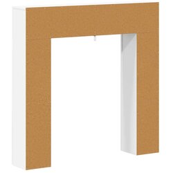  Okvir za kamin Bijela 102 x 18 x 100 5 cm Konstruirano drvo - Bijela Cijene