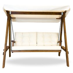 Hanah home Pera 2000 - Beige vrtni dvosedi gugalnik, (21065326) Cene