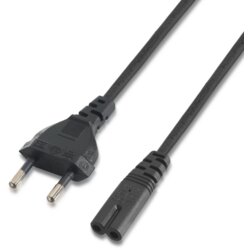 AISENS Kabel Alimentacion Forma 8 CEE7 16 M-C7 H Negro 1,5M, (21090847) Cene