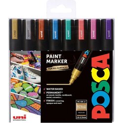Marker Uni PC-5M POSCA, Metalik, set 8/1 Cijene
