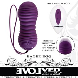 Evolved Eager Egg Vibrating Egg Purple Cene