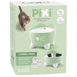 Catit Fontana za mačke Pixi combo, Svetlozelena Cene