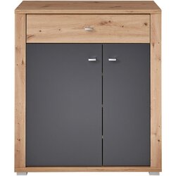 XORA omara za čevlje barve grafita, hrast artisan Cene