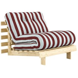 Karup Bordo/svijetlo plava futon/drvena fotelja Roots – Cene
