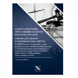 NAKLADNIŠTVO - KNJIGE Zakon o provedbi opće uredbe o zaštiti podataka Cene
