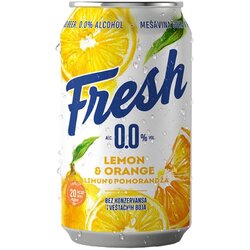 Fresh pivo bezalkoholno limun&pomorandza 0.33L limenka Cene