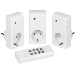 Vivanco set od tri utičnice + wireless remote sa RF kontrolom, 1000W, white 26551 Cene
