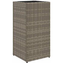 Maison Chic Vrtno korito - Greda - Cvetlični Lonec siva 30x30x60 cm poli ratan, (21788916) Cene