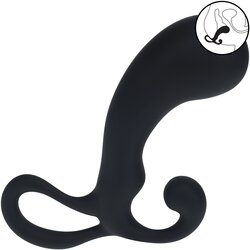 Levelz Bulb with Loop Silicone Prostate Massager L Black Cene