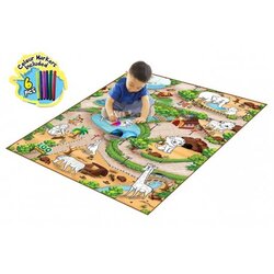 ROLLMATZ podloga za igranje zoološki vrt + 6 flomastera 90 x 120cm Cene