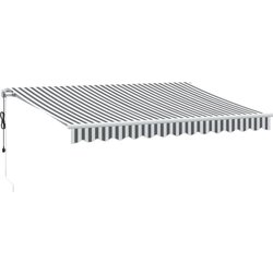 Maison Chic Avtomatsko zložljiva tenda - Senčniki antracit in bela 350x250 cm, (22038444) Cene