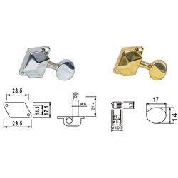 Dr Parts AMH3003/CR ključevi za akust gitaru Cene