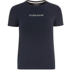 Guess Jeans Majica marine / bela Cene