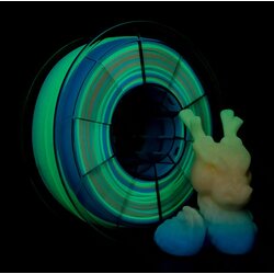 Ziro glow in dark pla filament 1.75 mm - rainbow Cene