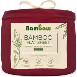 Bambaw Cozy Rjuha iz bambusa - 240 x 290 cm - Burgundy Cene