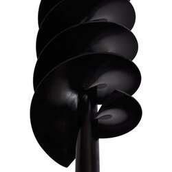 vidaXL Crna čelična burgija za zemlju sa svrdlom i ručkom 80mm dupla spirala Cijene