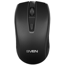 Sven RX-220W Miš optički brezžični, simetričen (primeren za levičarje), črn Cene