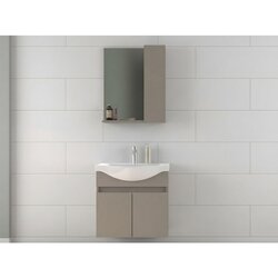 Hanah home sole 65 - latte latte set nameštaja za kupatilo (2 komada) Cene