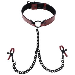 Tonga SPORTSHEETS SAFFRON COLLAR WITH NIPPLE CLAMPS 830613 Cene