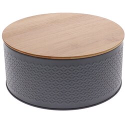 Brabantia Kutija metalna sa bambus poklopcem fi20,5 cm 1133-88652540 siva Cene