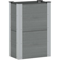  Vrtna visoka greda Siva 50 x 30 x 72 cm, (5000287798) Cene