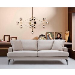  Papira 2 Seater - Beige Beige 2-Seat Sofa Cene