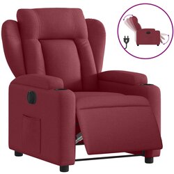 Maison Chic Električni naslanjač - Relax naslanjač vinsko rdeče blago, (22061615) Cene
